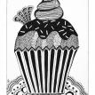 cupcake - Black and White Series